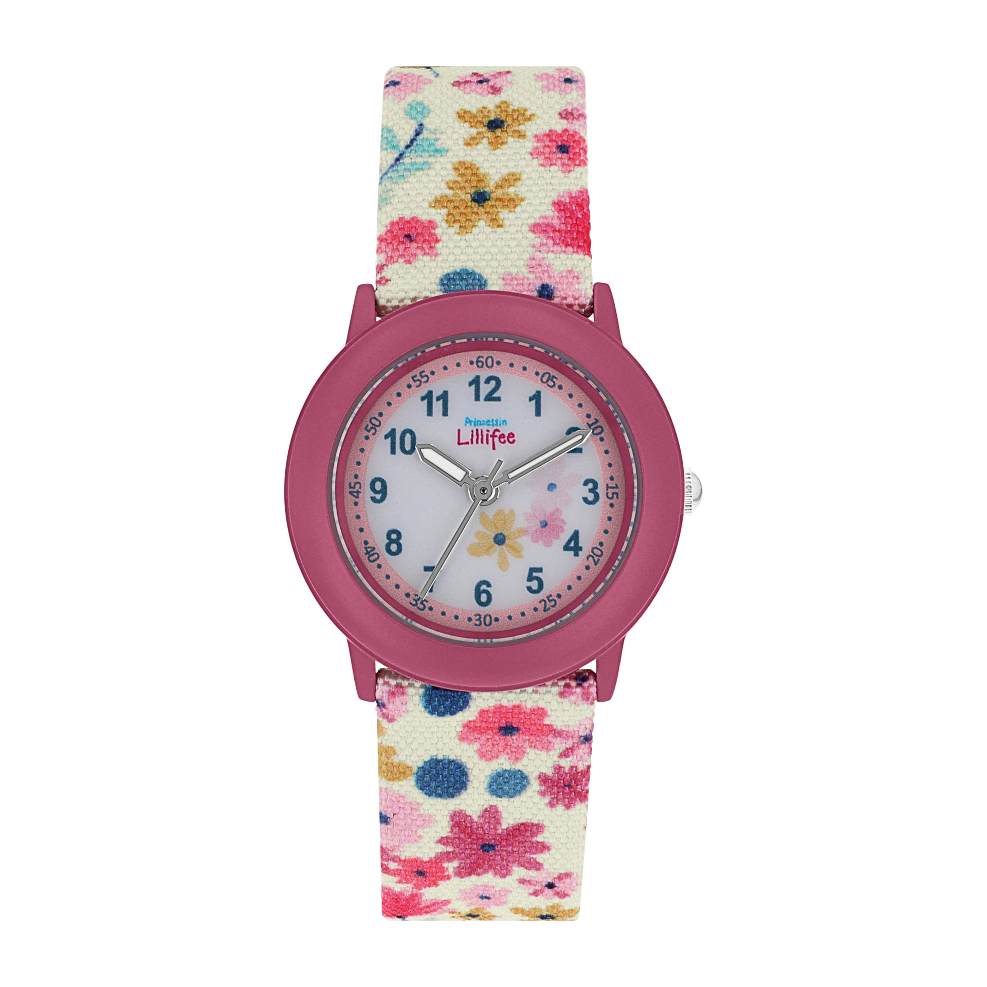 pink/weiß, Armbanduhr Prinzessin Lillifee (Lizenzmarke Amor) pink/weiß, Armbanduhr Prinzessin Lillifee (Lizenzmarke Amor)