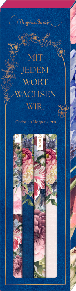 Bleistift-Set mit Sprüchen - Blütenzauber (Bastin)