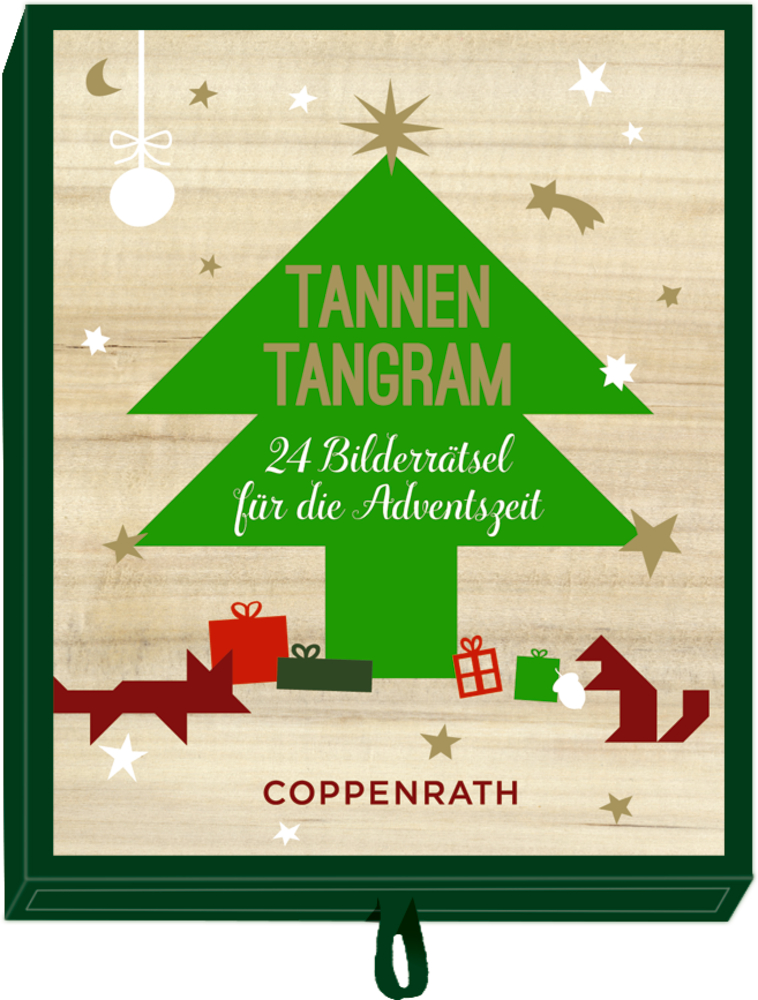 Tannen-Tangram - 24 Bilderrätsel für die Adventszeit, Adventsschachtelspiel
