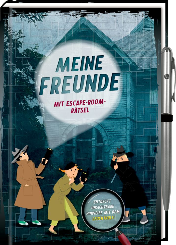 Freundebuch: Meine Freunde - Mit Escape-Room-Rätsel