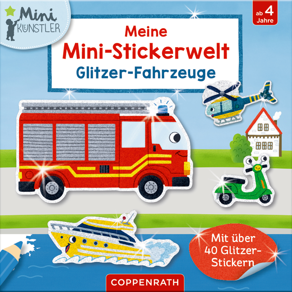 Meine Mini-Stickerwelt: Glitzer-Fahrzeuge (Mini-Künstler)