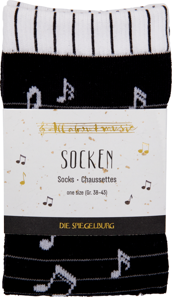 Noten, Socken - All about music (one size/Gr.38-43)