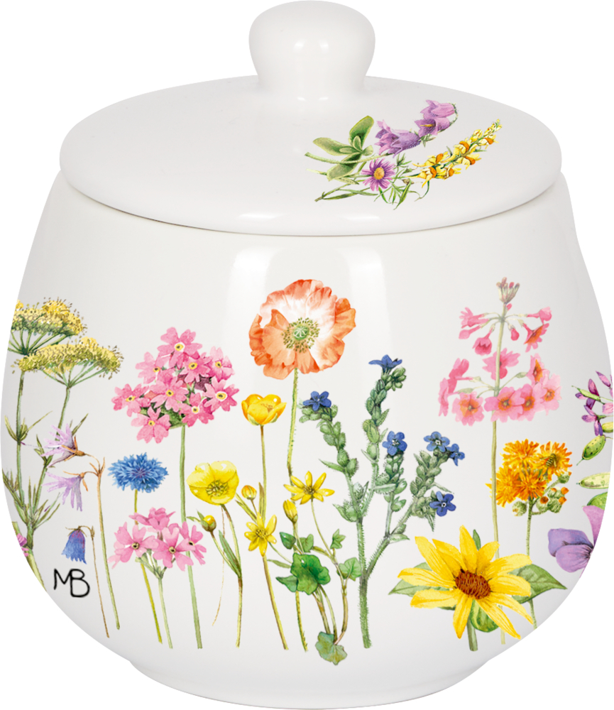 Zuckerdose "Wildblumen" GartenLiebe (M. Bastin)