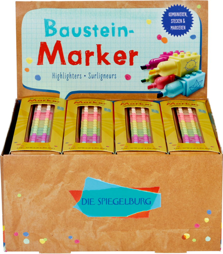 Baustein-Marker - Bunte Geschenke