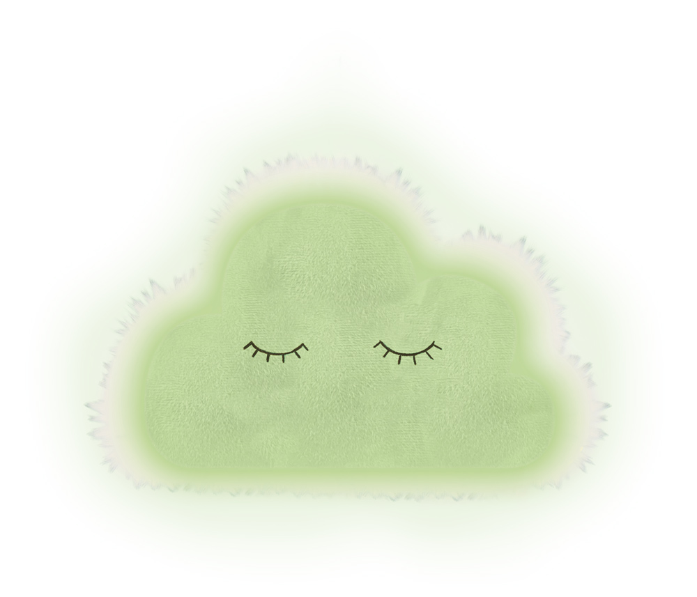 Kissen Wolke - Lustige Tierparade (Glow in the dark)