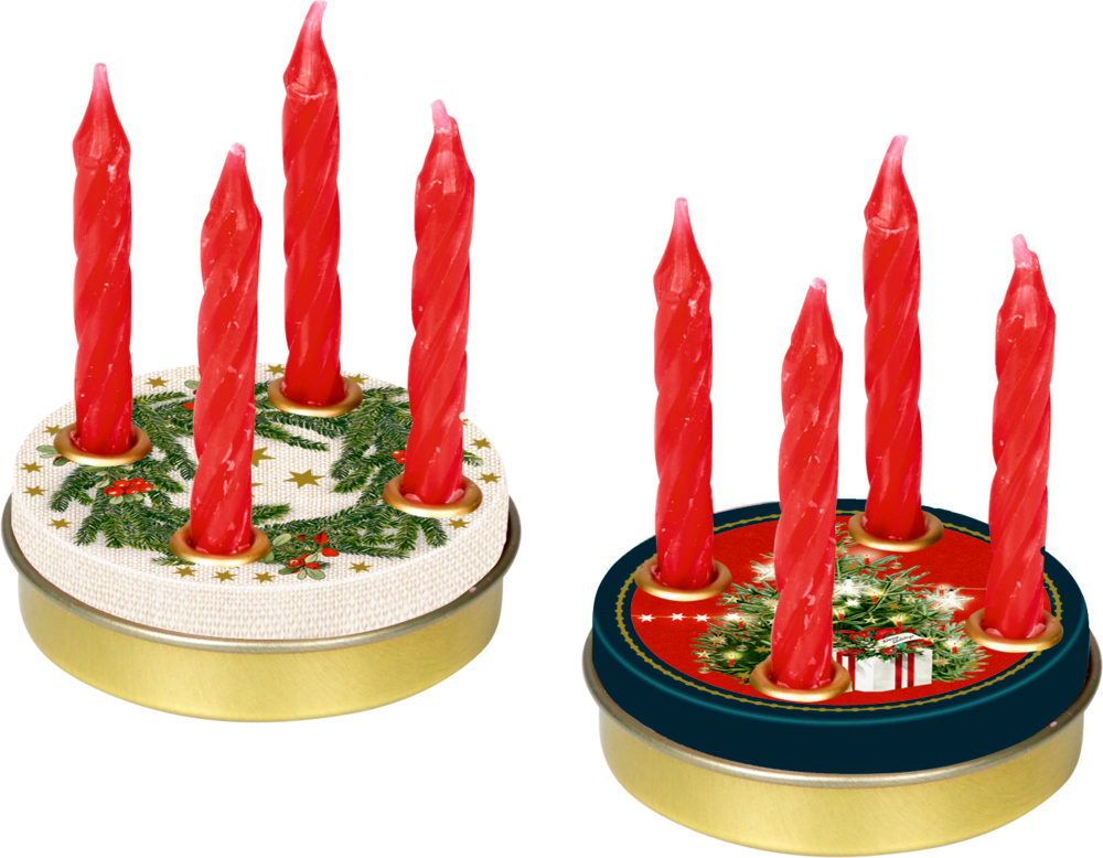 Mini-Adventskranz - Lichterhelle Weihnachtszeit