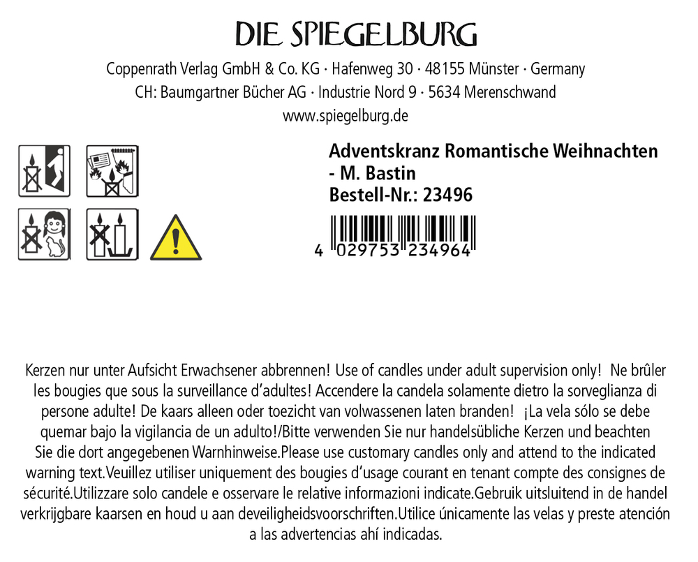 Adventskranz Romantische Weihnachten - M. Bastin