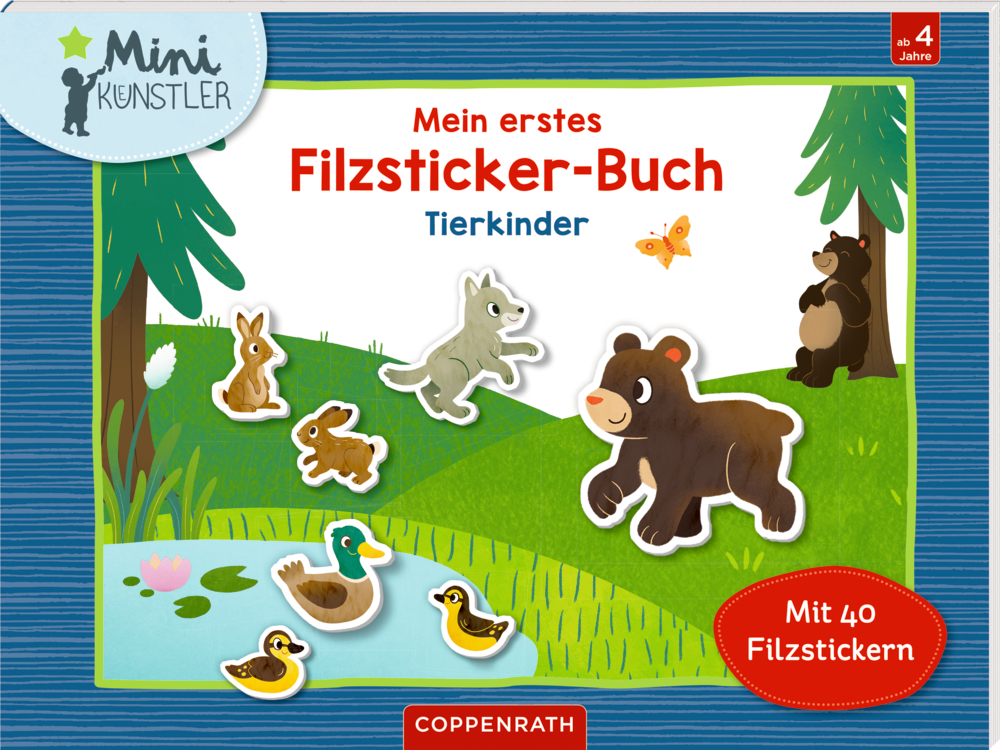 Mein erstes Filzsticker-Buch: Tierkinder (Mini-Künstler)