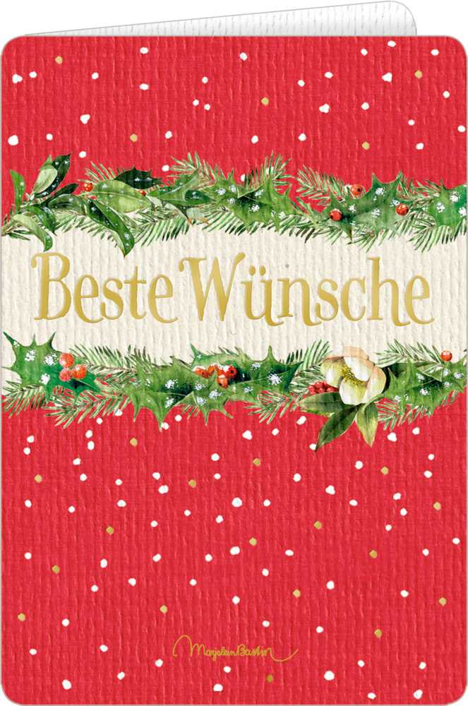Weihnachtskarte mit Kuvert - Wundervolle Weihnachtsgrüße (Bastin) Weihnachtskarte mit Kuvert - Wundervolle Weihnachtsgrüße (Bastin)