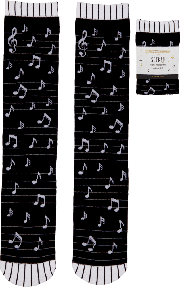 Noten, Socken - All about music (one size/Gr.38-43)