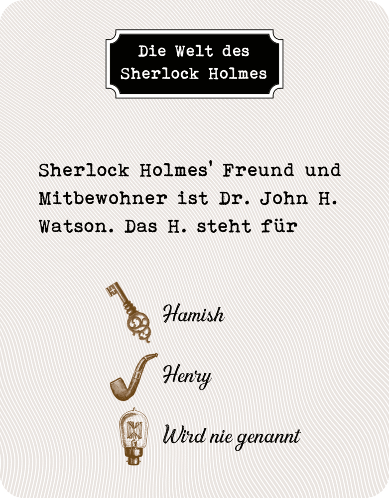 Sherlock Holmes - Das Quiz