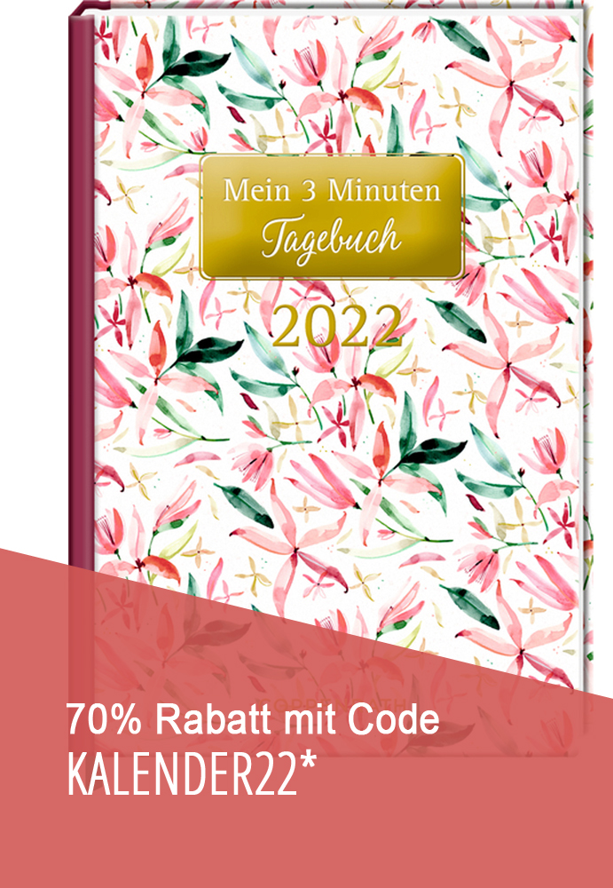 Jahreskalender: Mein 3 Minuten Tagebuch 2022 - Blüten (All about rosé)