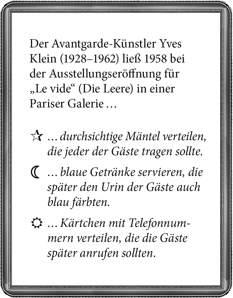 Das Quiz: KunstStücke (B.Behr)