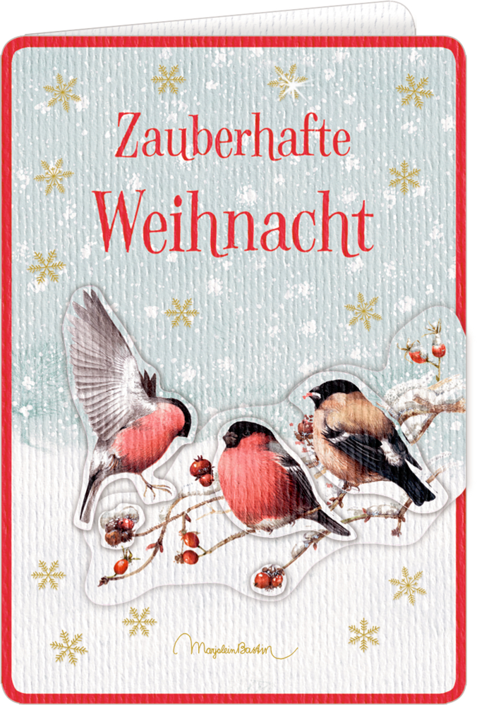3D-Weihnachtskarte mit Kuvert: Zauberhafte Weihnachten (M. Bastin) 3D-Weihnachtskarte mit Kuvert: Zauberhafte Weihnachten (M. Bastin)