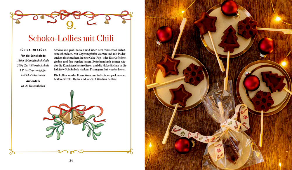 24 Schokoträume bis Weihnachten. Ein kulinarischer Adventskalender