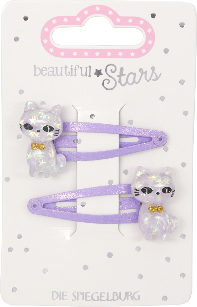 Haarclip Katze - beautiful Stars