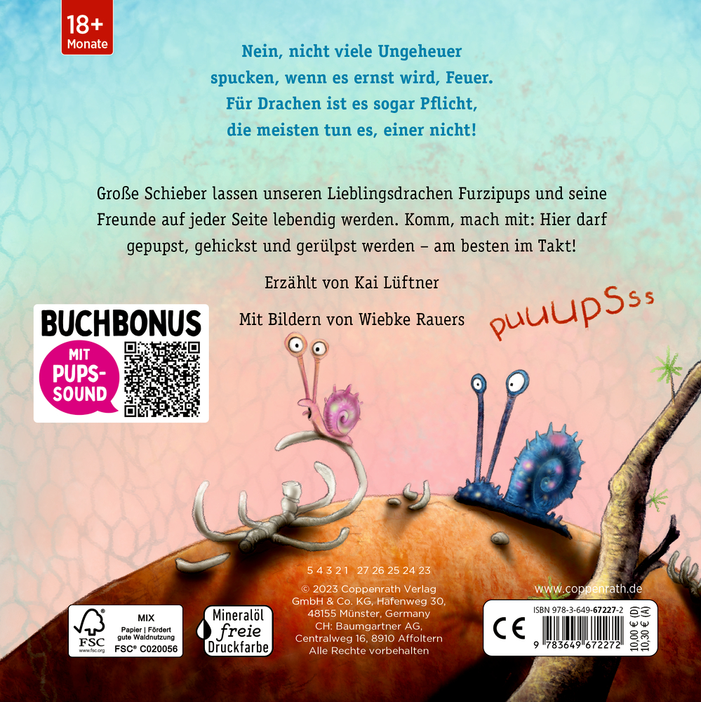 Furzipups, der Knatterdrache (mit Buchbonus)