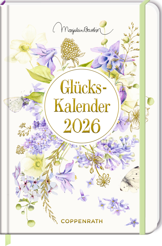 Großer Wochenkalender: GlücksKalender 2026 (violett) - M.Bastin
