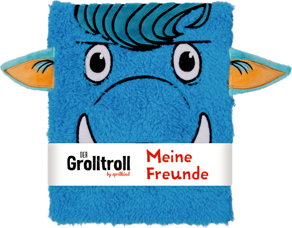 Freundebuch: Der Grolltroll - Meine Freunde (Plüscheinband)