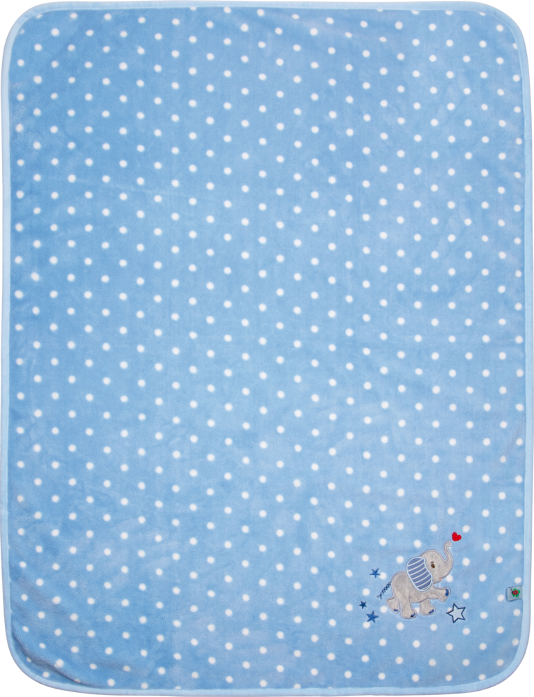 Kuscheldecke, hellblau - BabyGlück