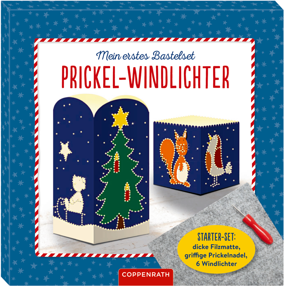 Mein erstes Bastelset: Prickel-Windlichter (Weihnachten)