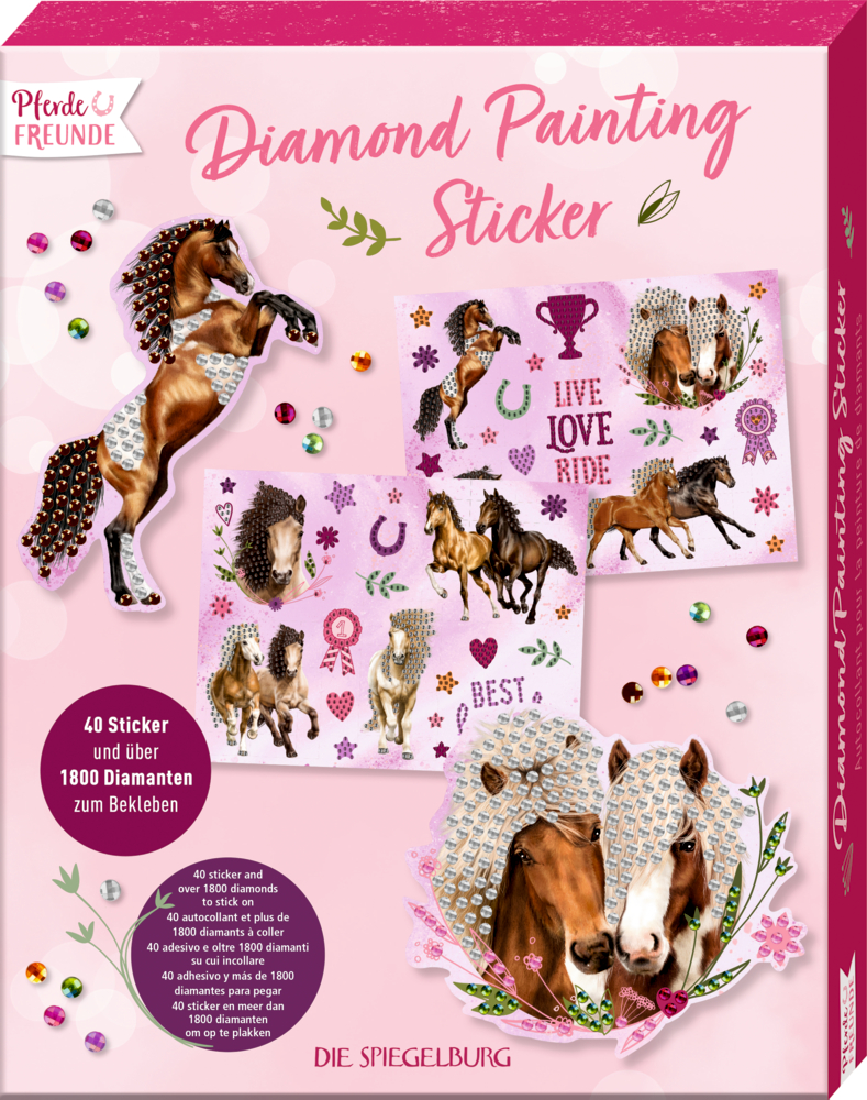 Diamond Painting Sticker - Pferdefreunde