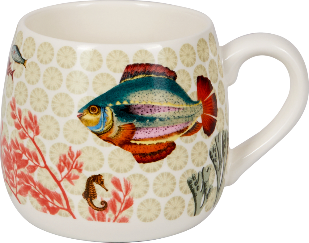 Porzellan-Tasse "Fisch" I love my Ocean