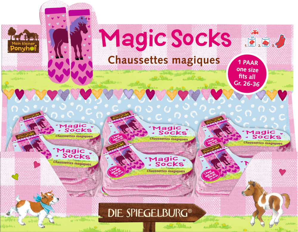 Magic Socks Mein kleiner Ponyhof, one size (Gr. 26-36)