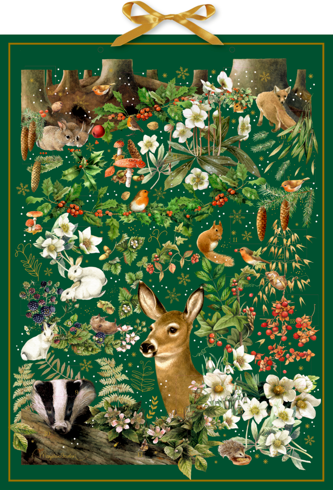 Marjoleins zauberhafter Winterwald, Wand-Adventskalender (Bastin)