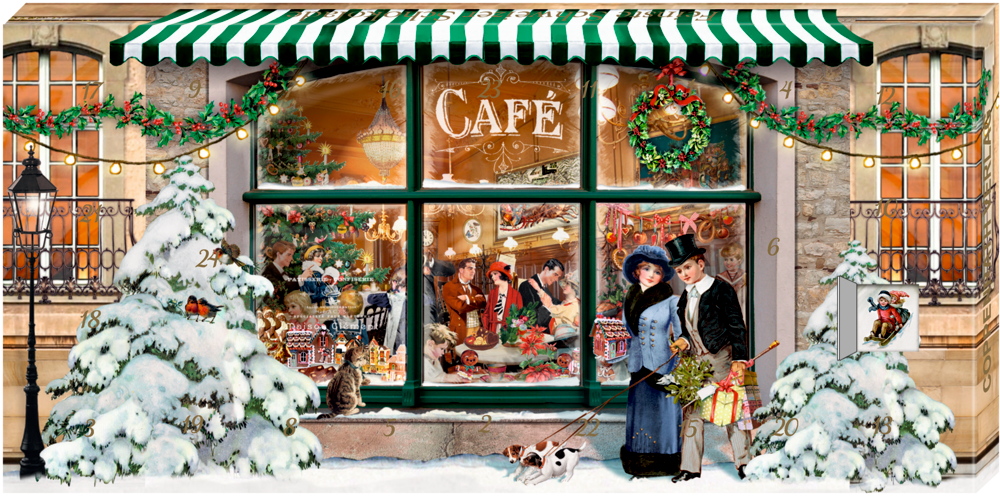 Weihnachtscafé, Adventskalender-Schokolade (Behr)