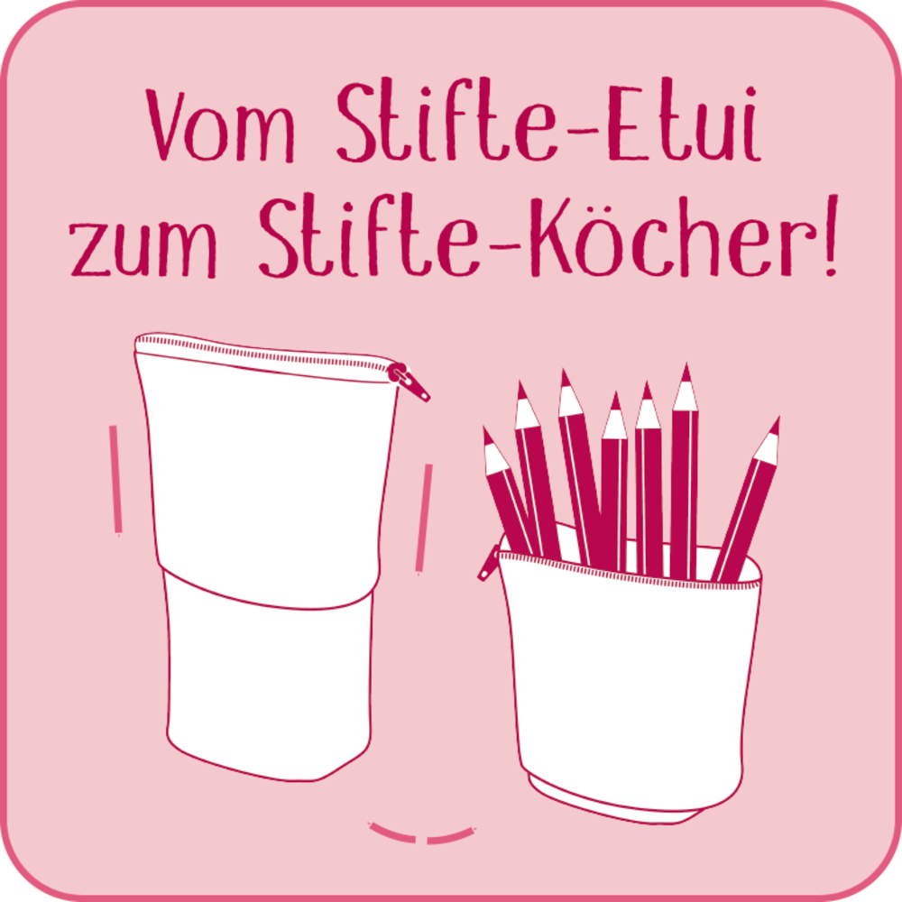 Stifte Etui 2-in-1 - Pferdefreunde (nachhaltig aus recyceltem Polyester)