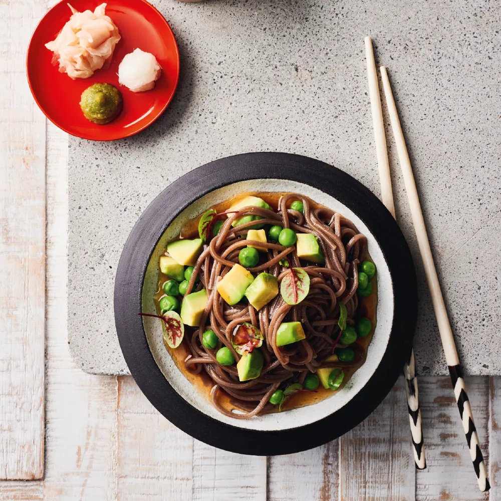 Zaru Soba – Sommernudeln mit Avocado