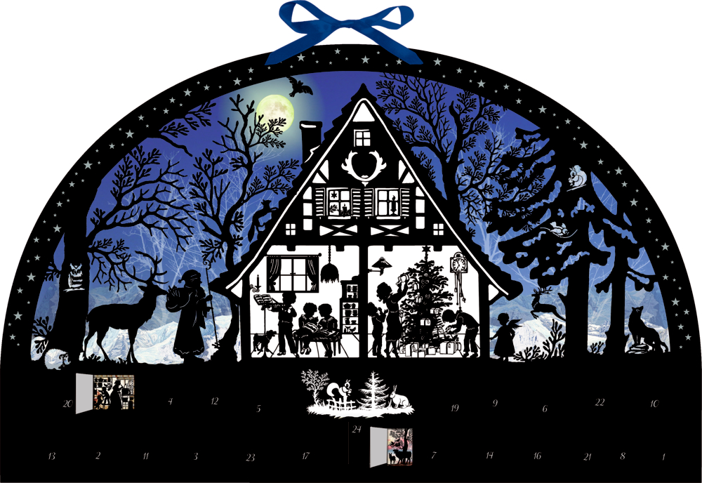 Lichterbogen Weihnachtswald, Wand-Adventskalender (Behr)