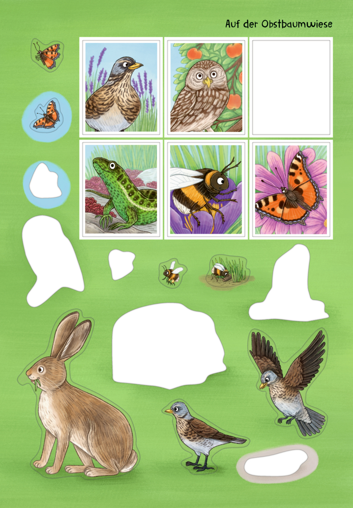 Natur-Stickerwelt: Tiere in Wald & Wiese (Nature Zoom)