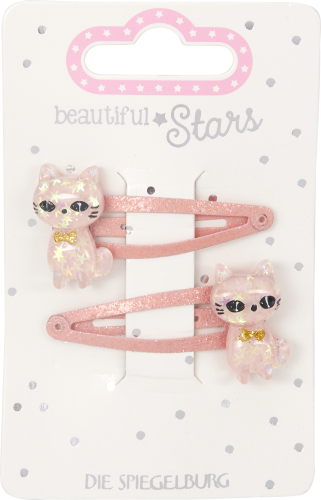 Haarclip Katze - beautiful Stars