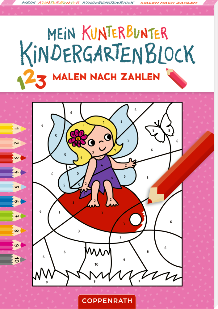 Mein k. Kindergartenblock: Malen nach Zahlen (Zauberwald)