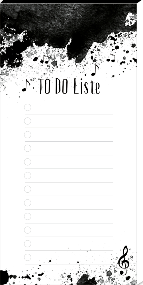 Notizblock - TO DO Liste (All about music)