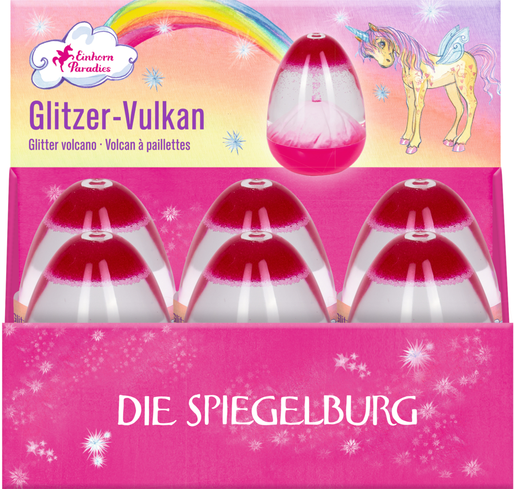 Glitzer-Vulkan Einhorn-Paradies