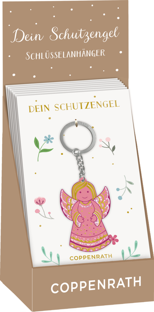 Schlüsselanhänger - Dein Schutzengel (pink)