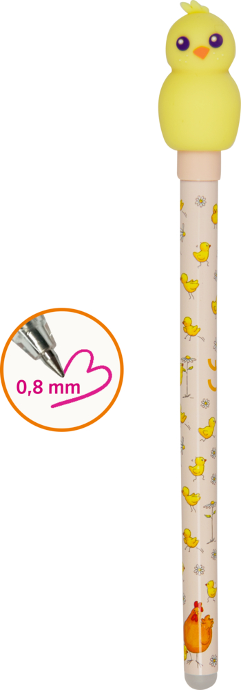 Kükenstift mit Detailansicht der 0,8 mm Mine.