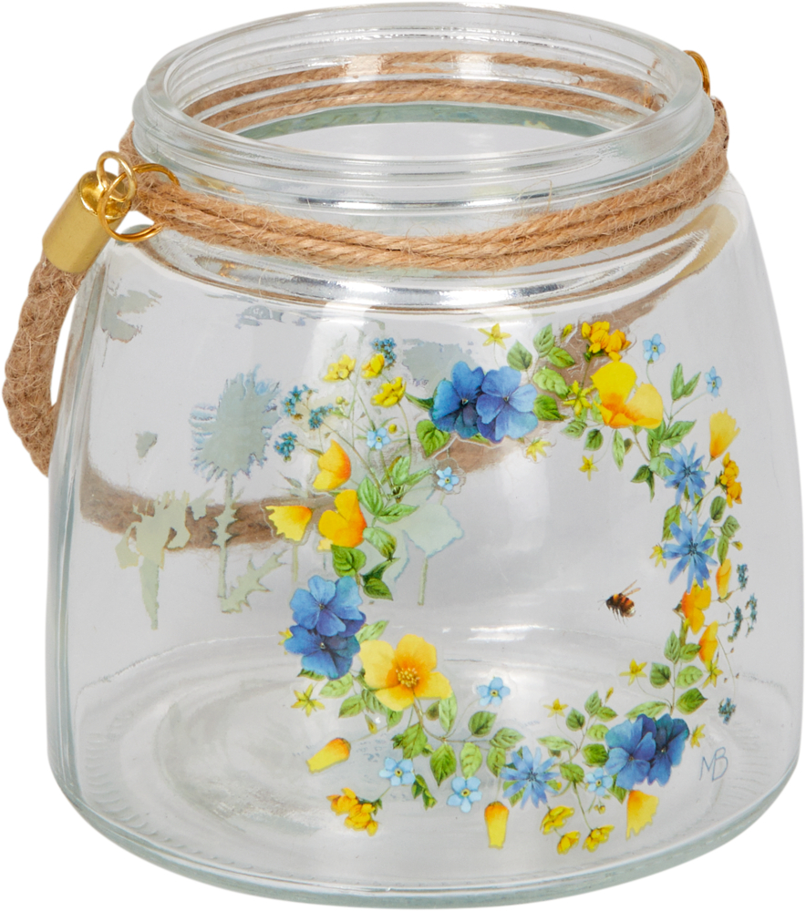 Glas-Windlicht Natur pur - M. Bastin