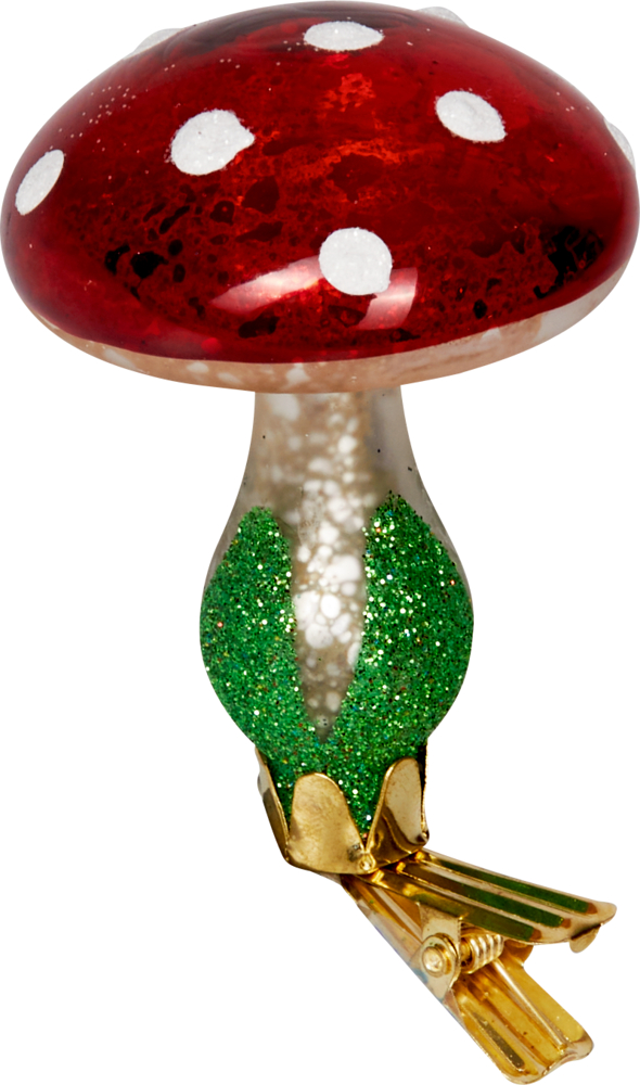 Deko-Pilz mit Clip - Dekorative Weihnachten