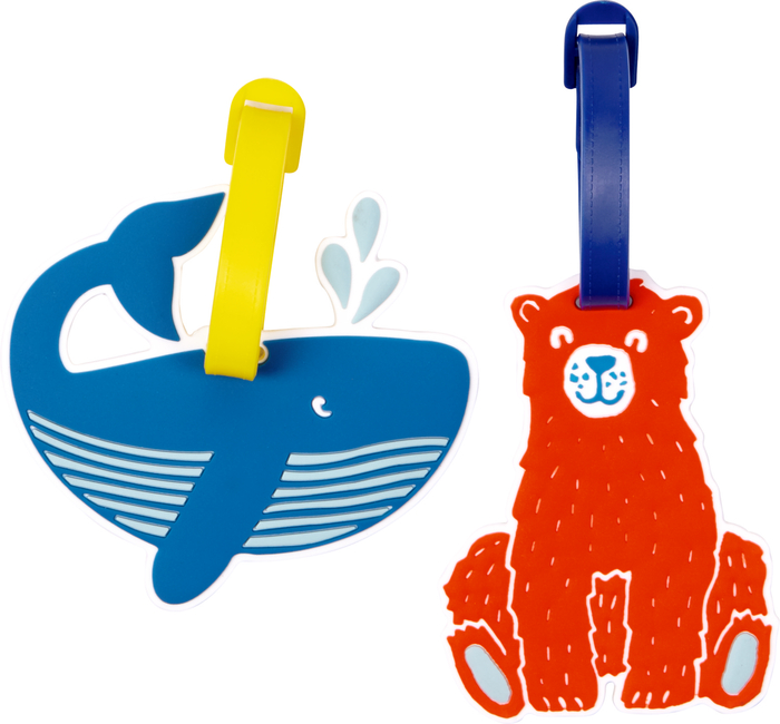 Kofferanhänger Reisezeit Kids (Wal oder Bär)