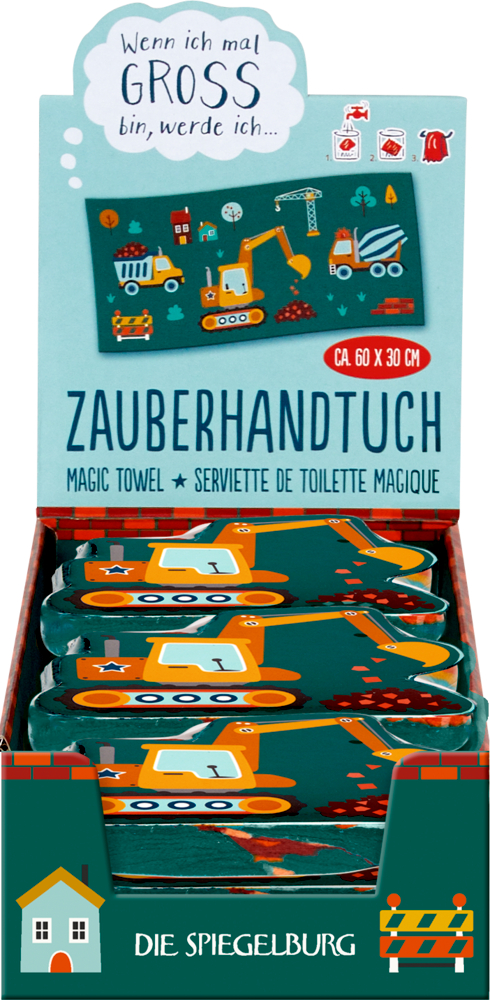 Zauberhandtuch Bagger Ed. 2 - Wenn ich mal groß bin, ...