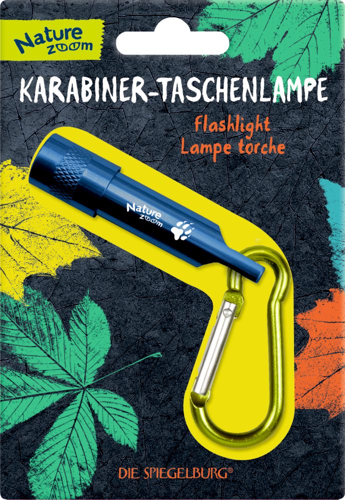 Karabiner-Taschenlampe Nature Zoom