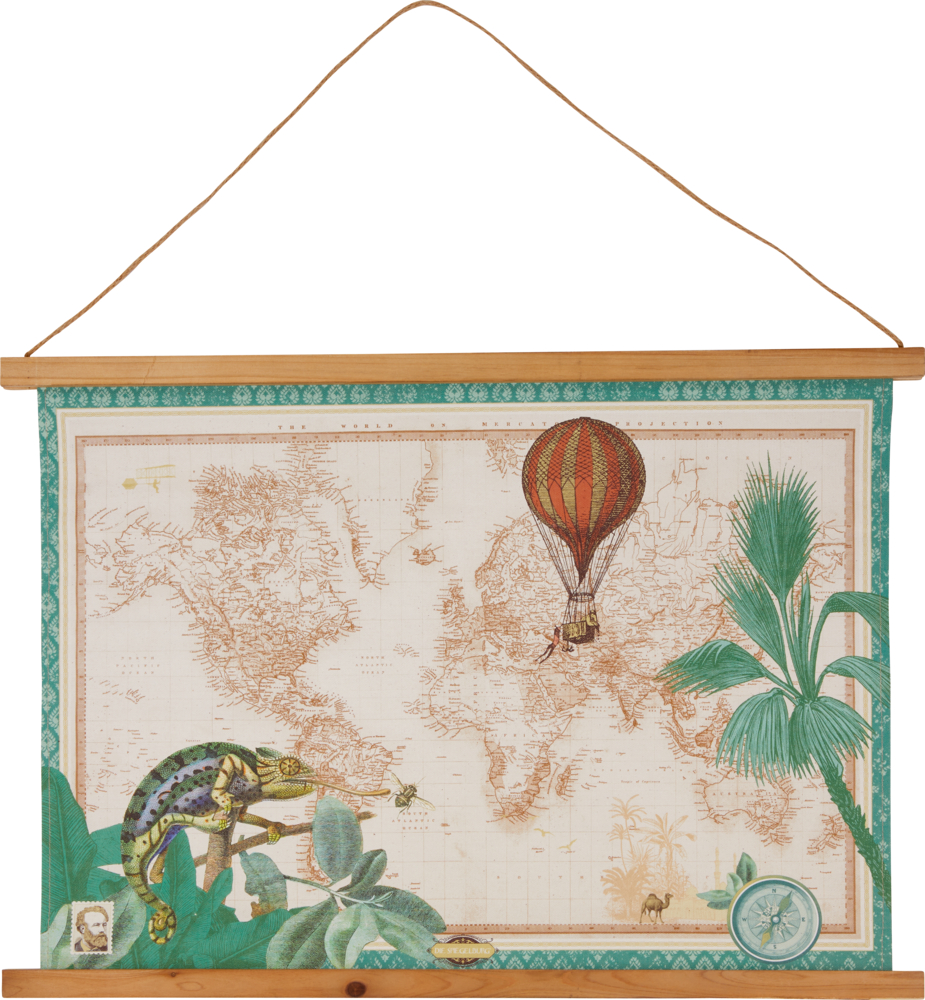 Historische Bildtafel "Fantastische Welten" - Jules Verne