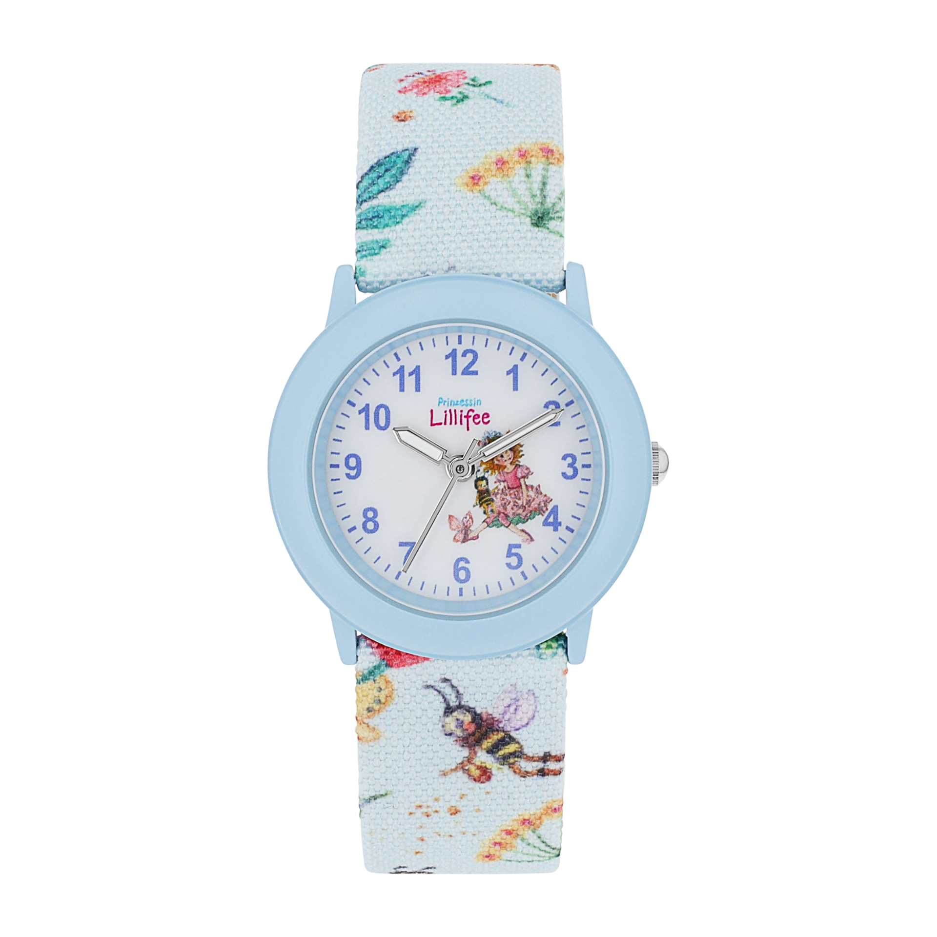 blau, Armbanduhr Biene Prinzessin Lillifee (Lizenzmarke Amor) blau, Armbanduhr Biene Prinzessin Lillifee (Lizenzmarke Amor)