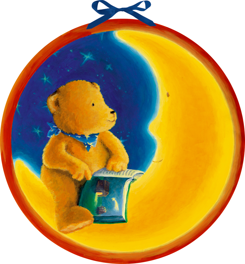 Der Mondbär im Weihnachtshimmel, Wand-Adventskalender