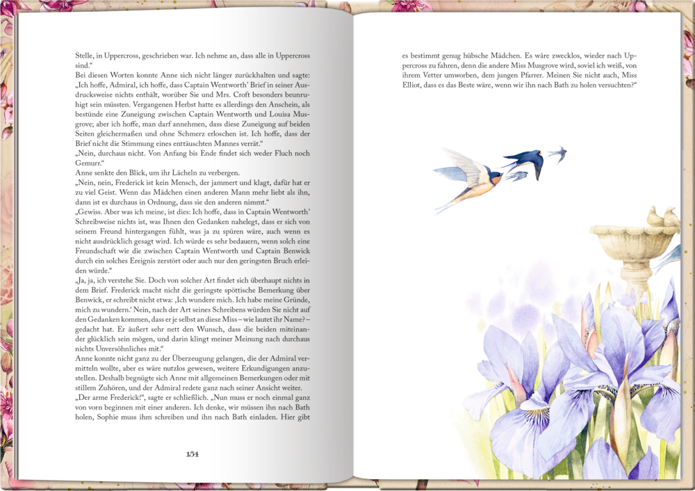 Überredung: Die Liebe der Anne Elliot - Roman von Jane Austen & Klassiker der Weltliteratur als hochwertige Schmuckausgabe  mit Illustrationen von Marjolein Bastin