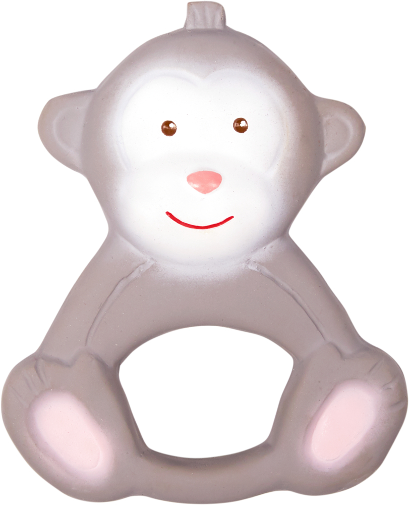 Beißring aus Naturkautschuk "Affe Anton"